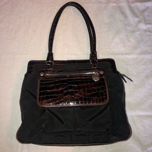 Brighton Leather and Cloth Satchel